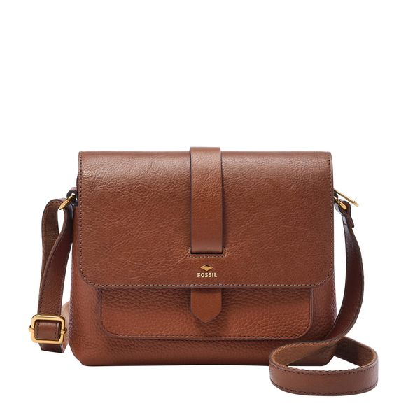Kinley Leather Small Crossbody Purse Handbag, Brown Model...